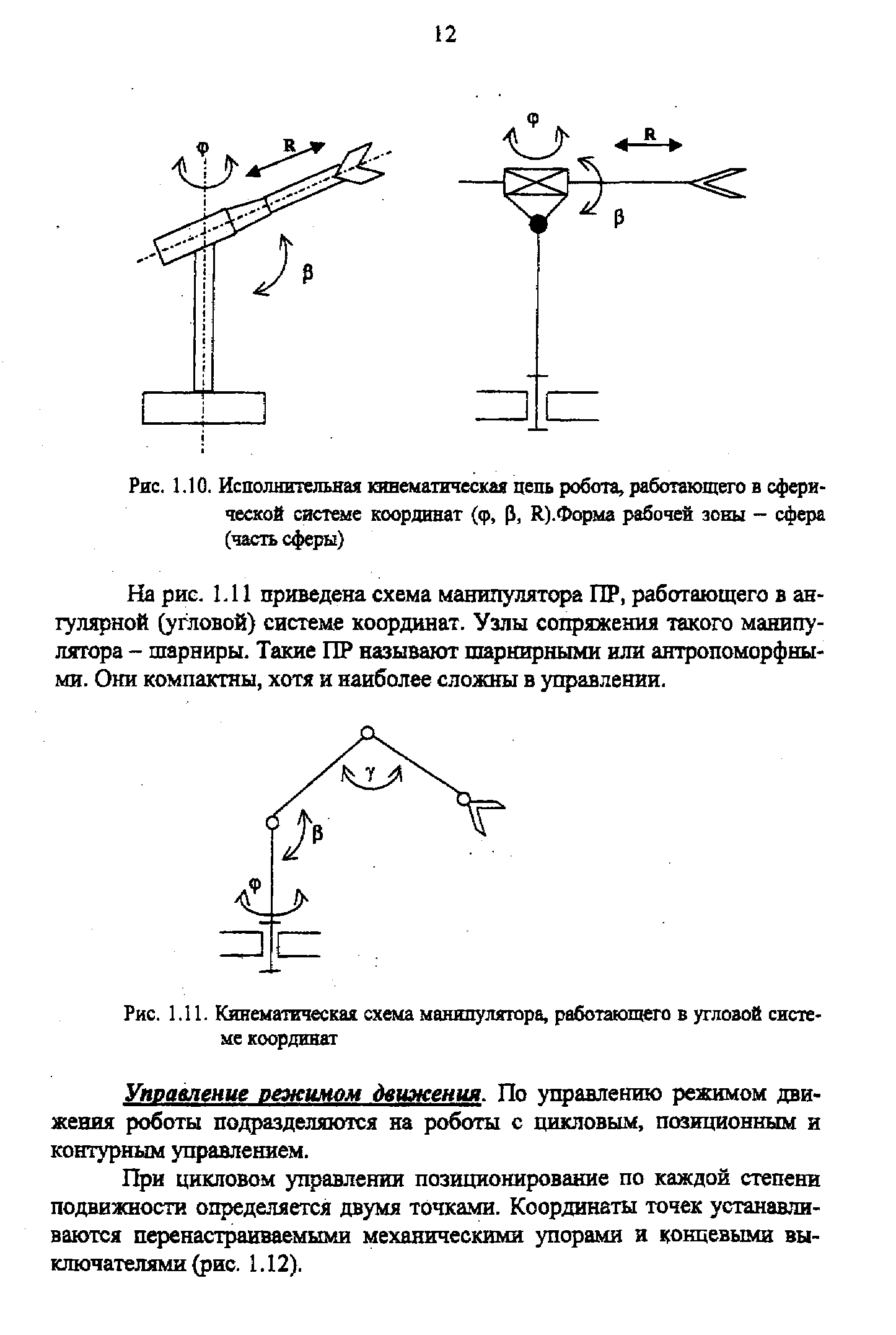 Структурная схема манипулятора