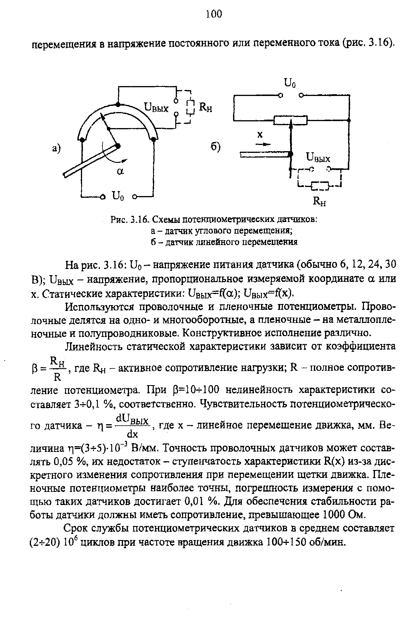 Напряжения перемещения. Потенциометрический линейный датчик перемещения схема. Проволочные датчики схема.