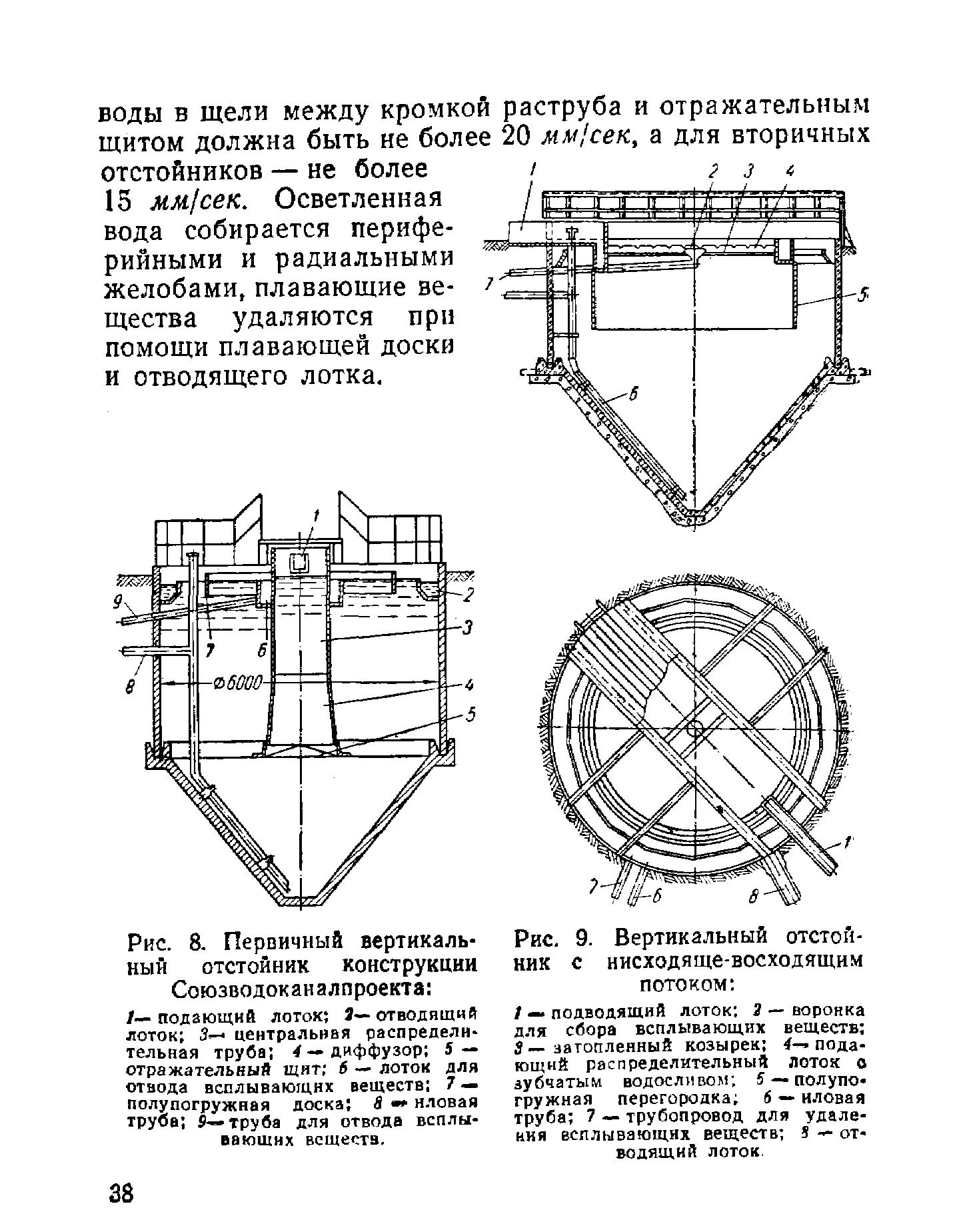 Вертикальный отстойник чертеж