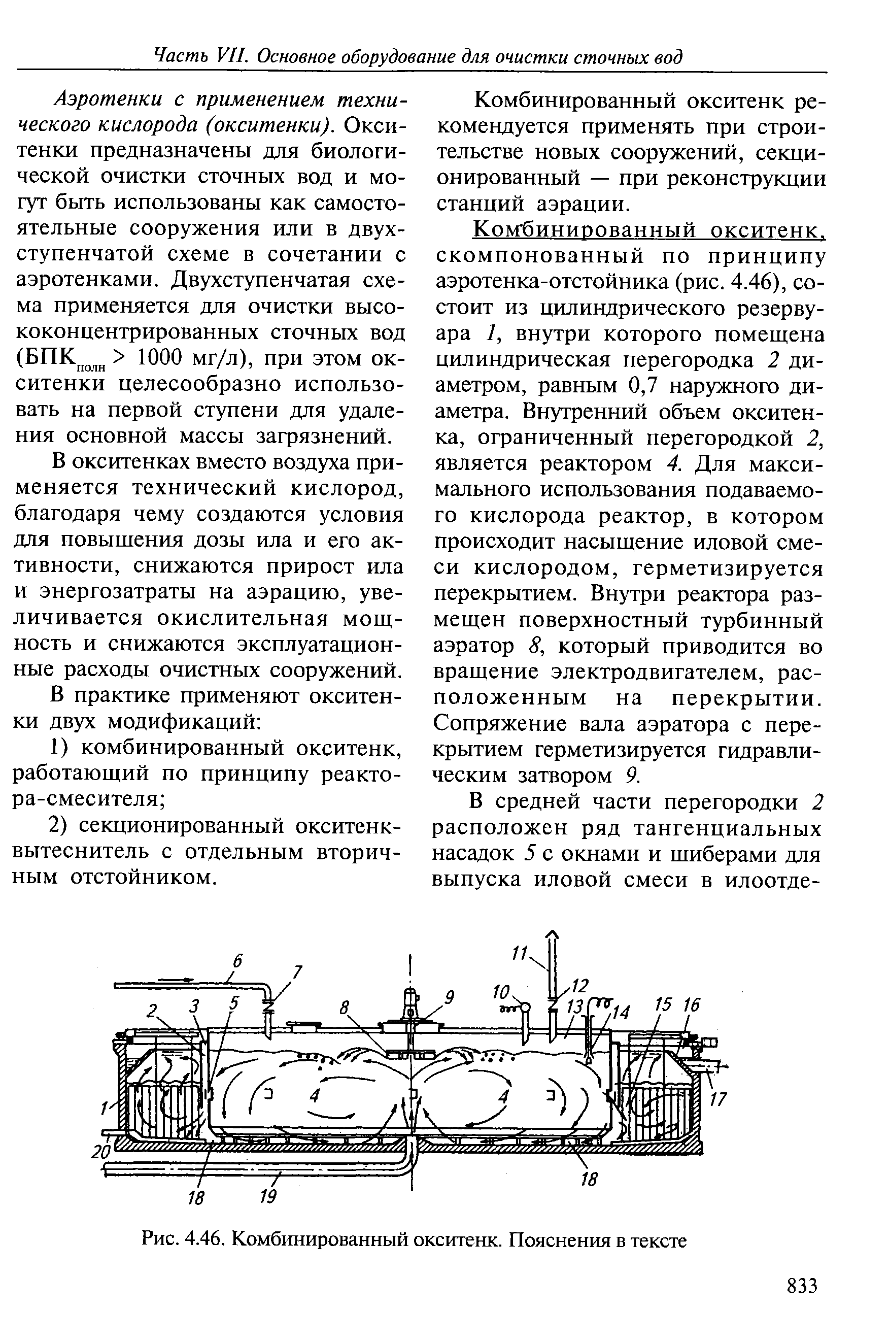 Окситенки для очистки сточных вод