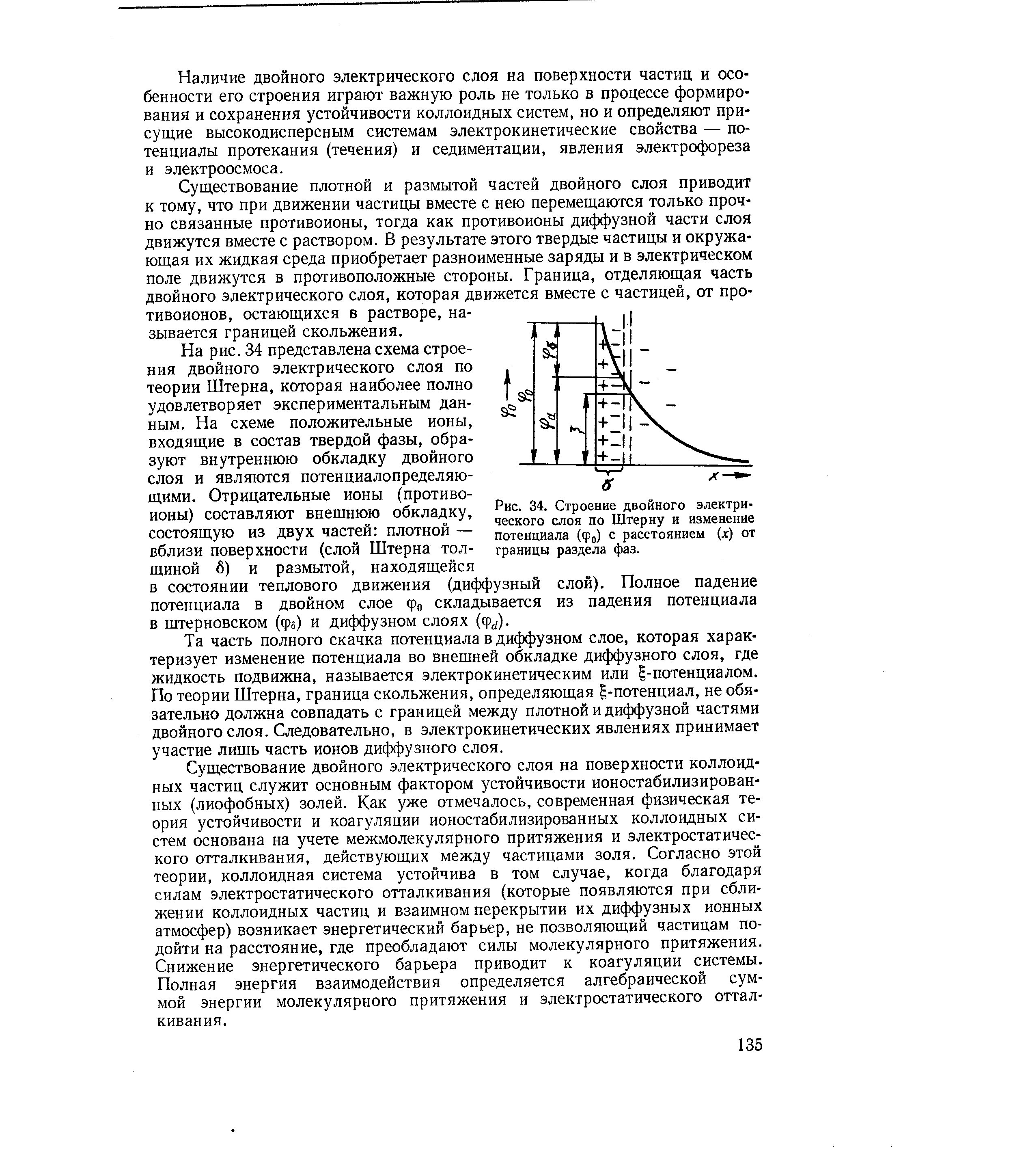 Двойной слой. Слой Штерна диффузионный слой. Потенциал диффузного слоя. Коагуляция двойной электрический слой. Диффузионная часть двойного слоя.