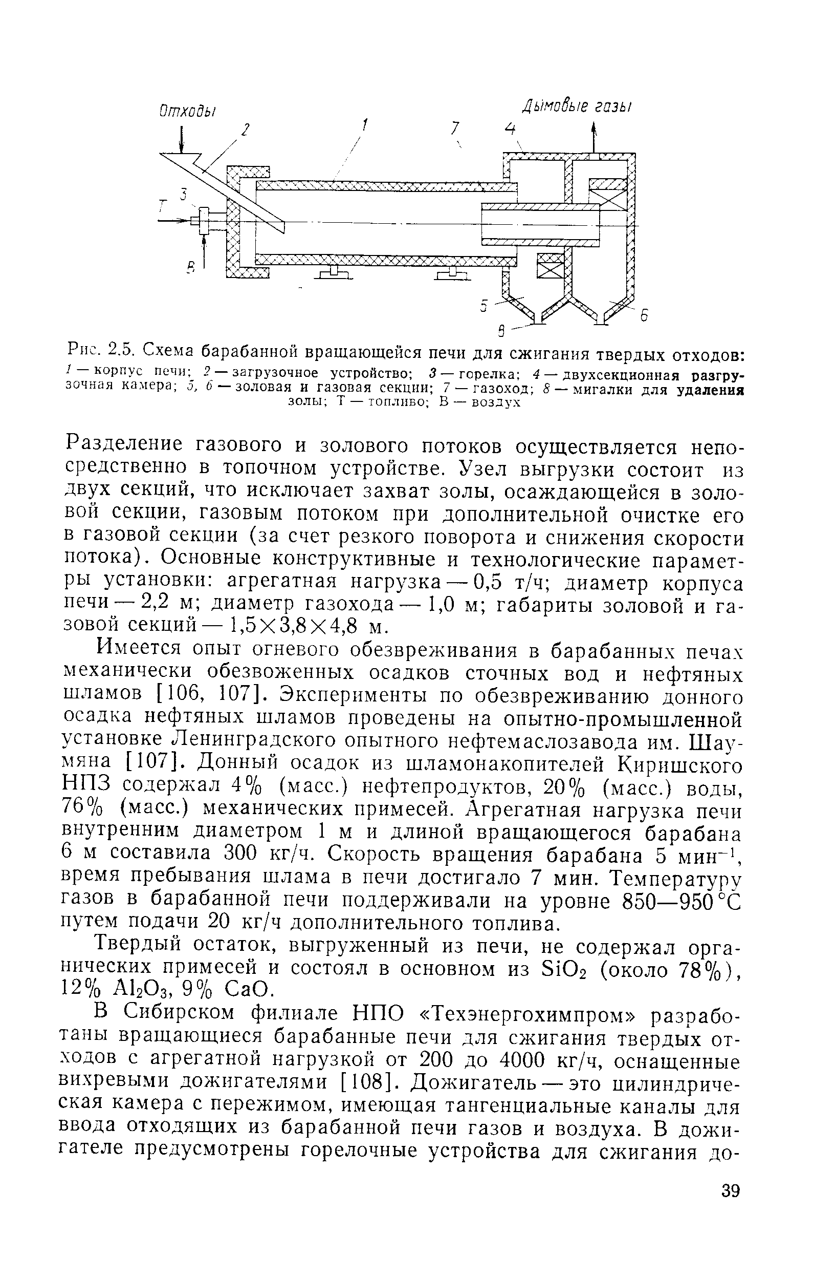 технологическая схема вращающейся печи