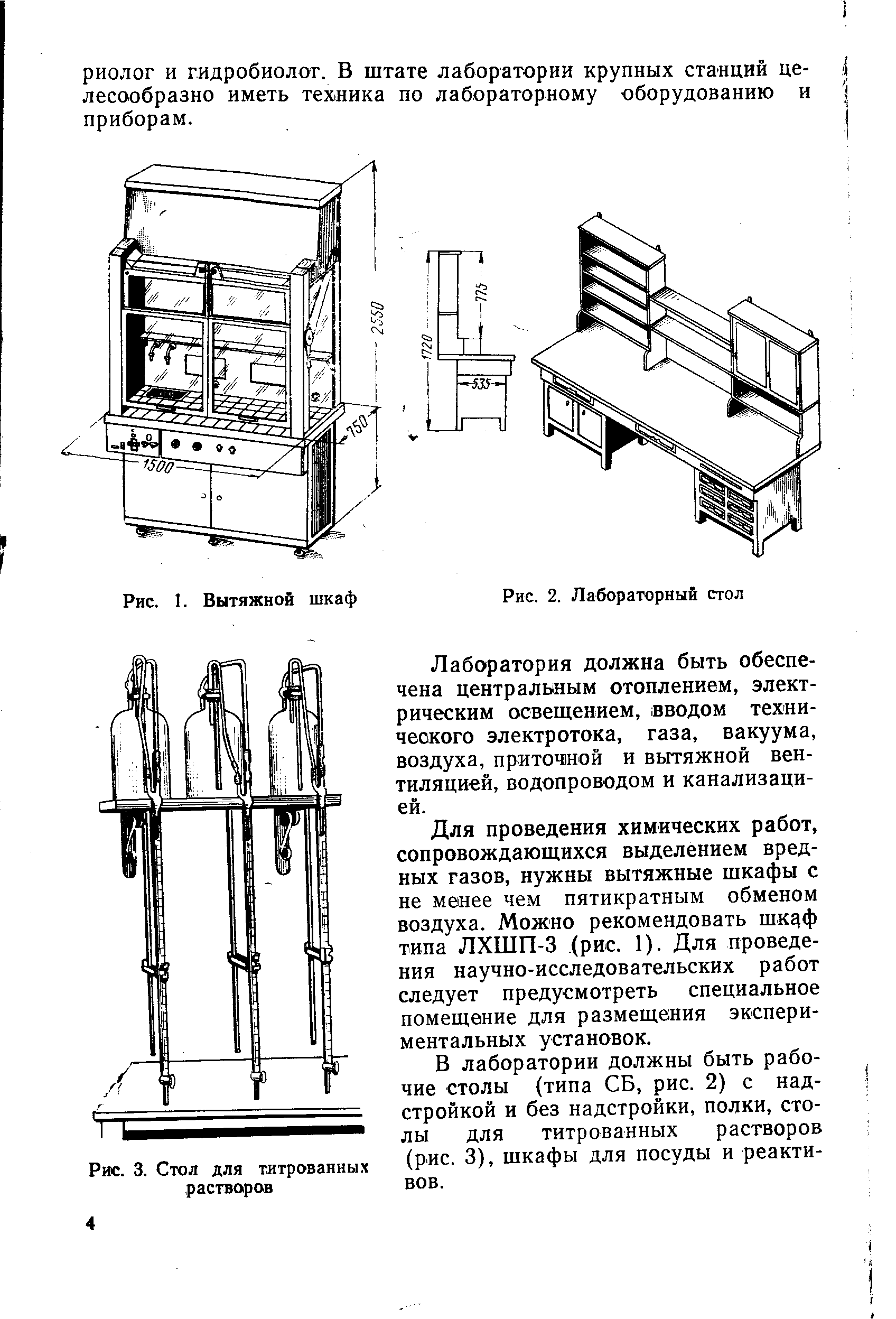 требования к мебели в лаборатории