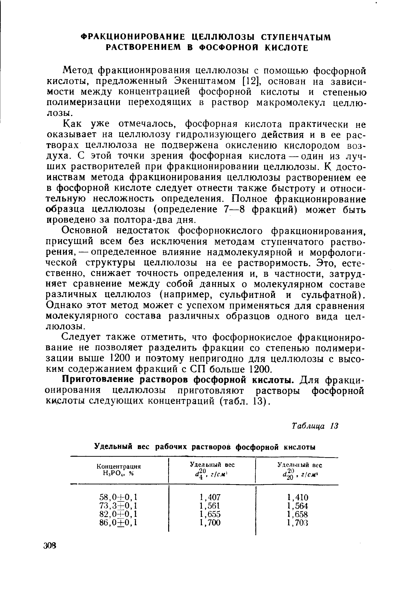 Растворимость фосфорной кислоты