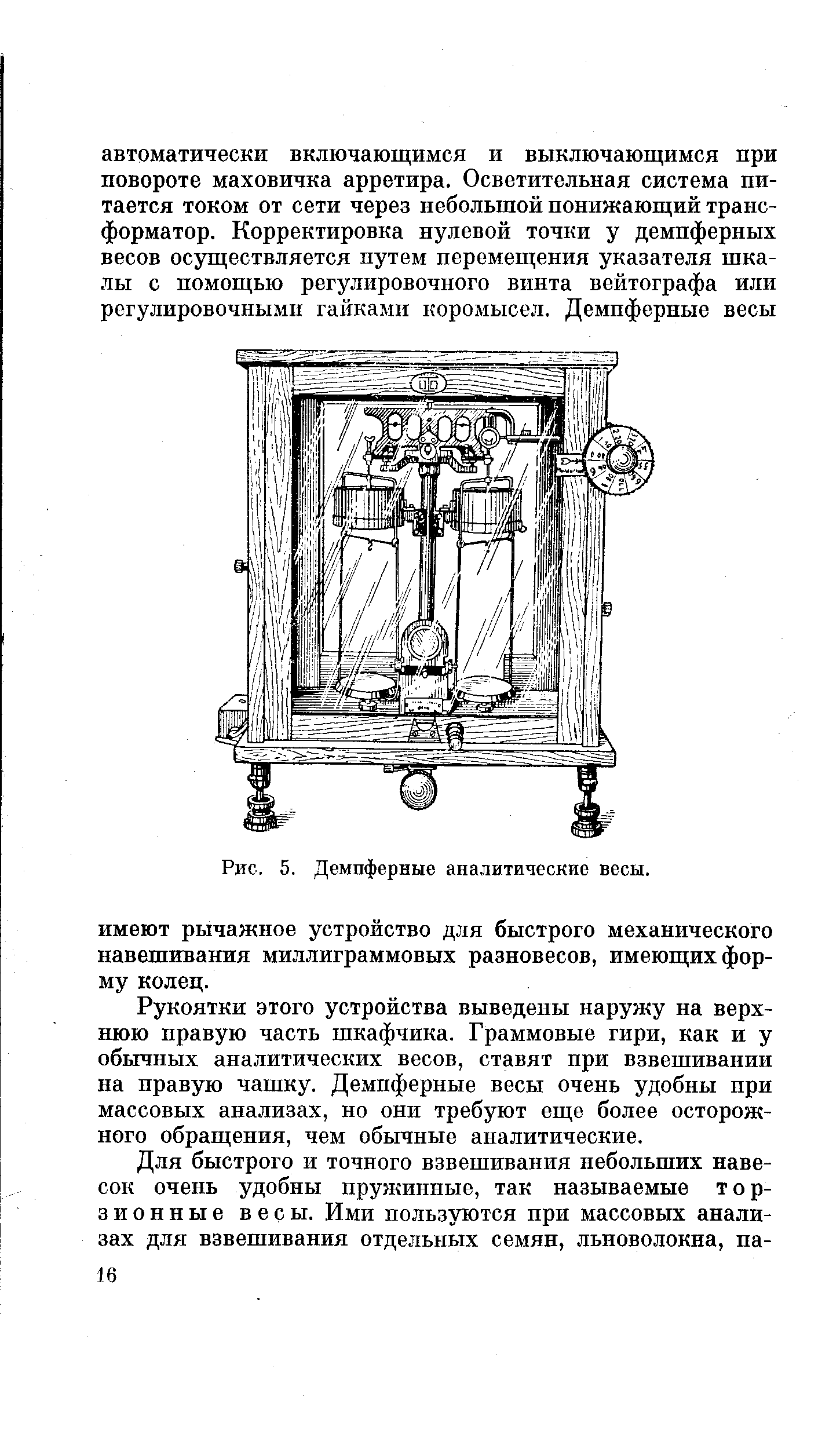 Схема аналитических весов