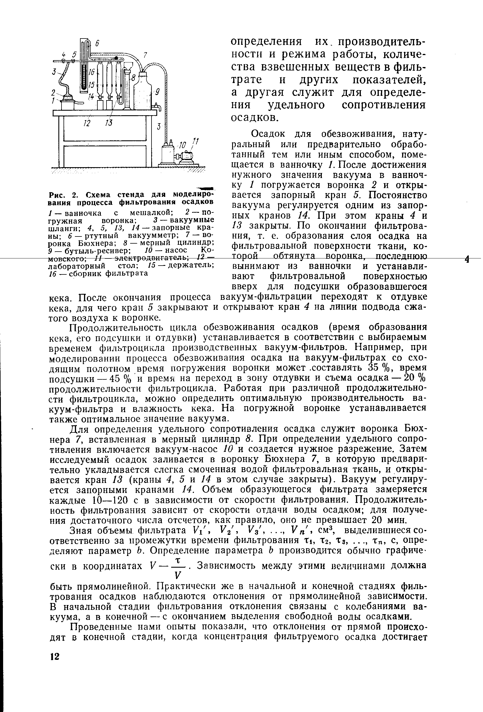 Плотность Кека обезвоженного осадка.