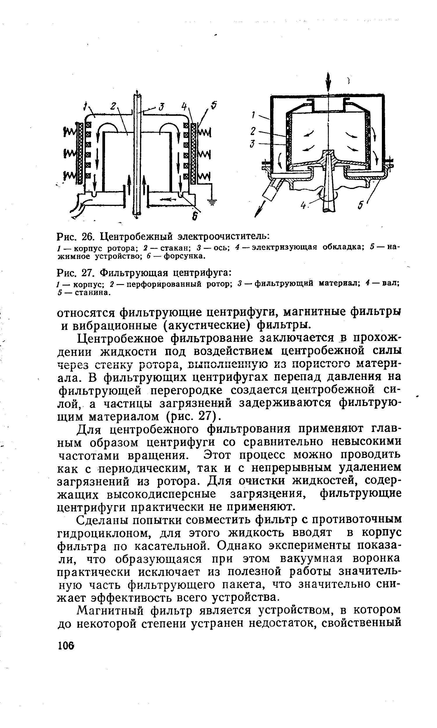 Фильтрующая центрифуга схема