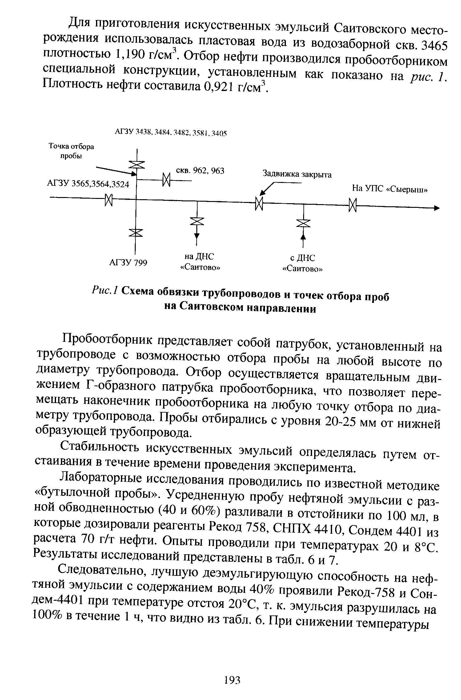 Схема локализации повреждения трубопровода