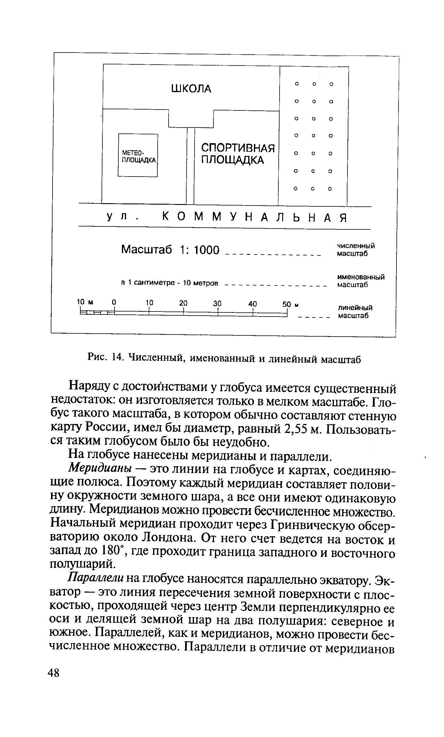 Определить линейный масштаб фотографии спутника