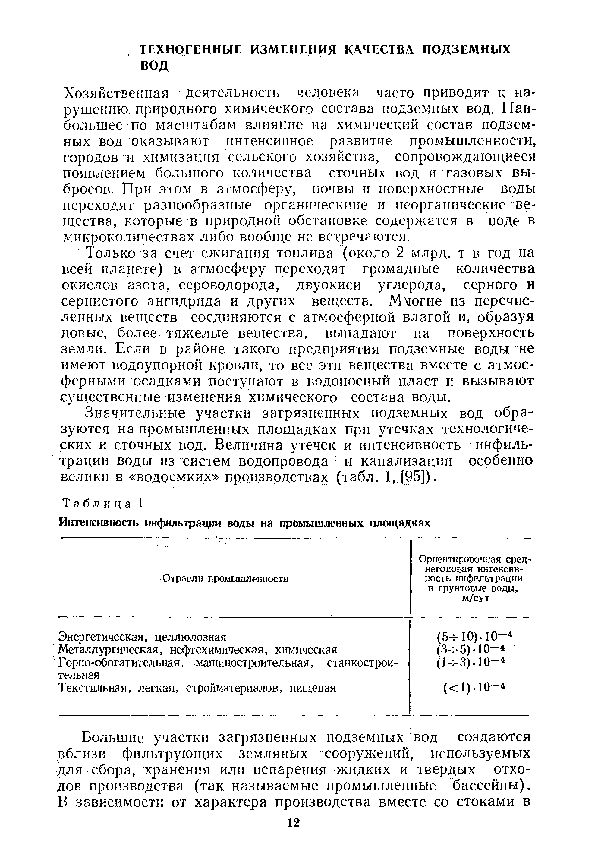 Величина утечек. Интенсивность инфильтрации поверхностных вод. Интенсивность инфильтрации w грунтов. Величина протечки. Техногенные изменения в пластах.