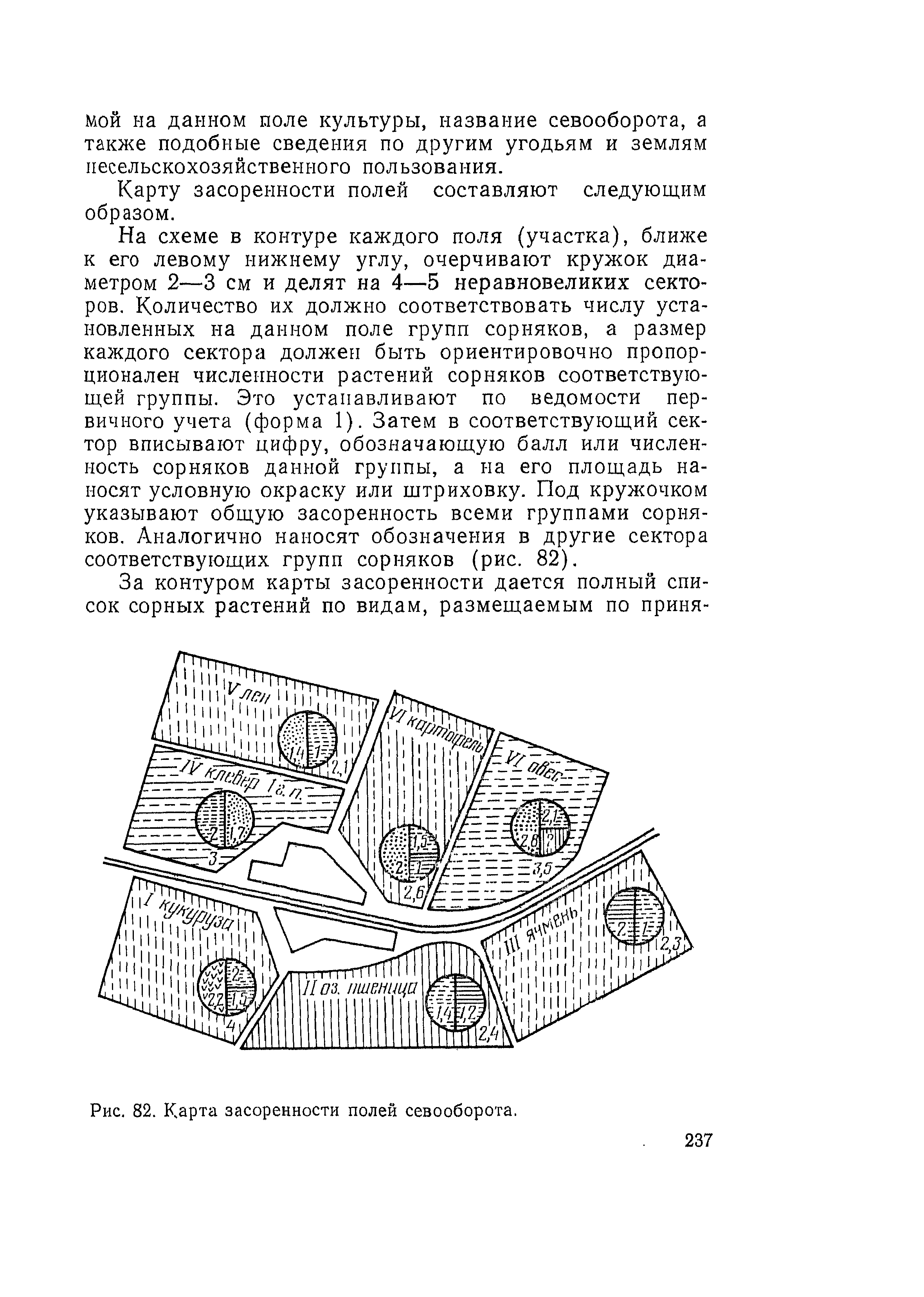 Карта засоренности полей