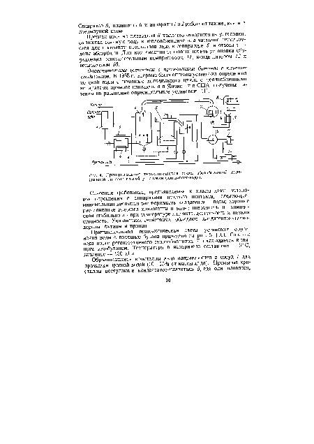 Принципиальная технологическая схема абсорбционной холодильной опреснительной установки (хладагент-вода).