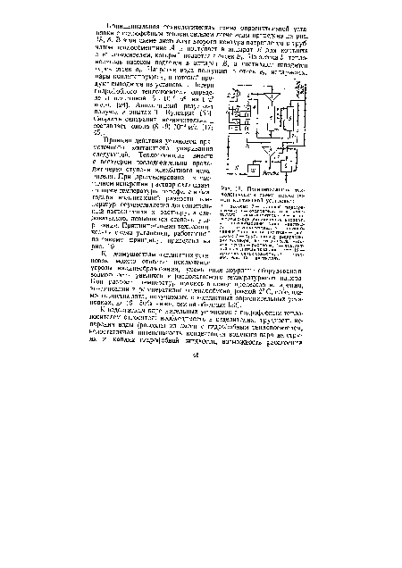 Принципиальная технологическая схема прямоточной контактной установки