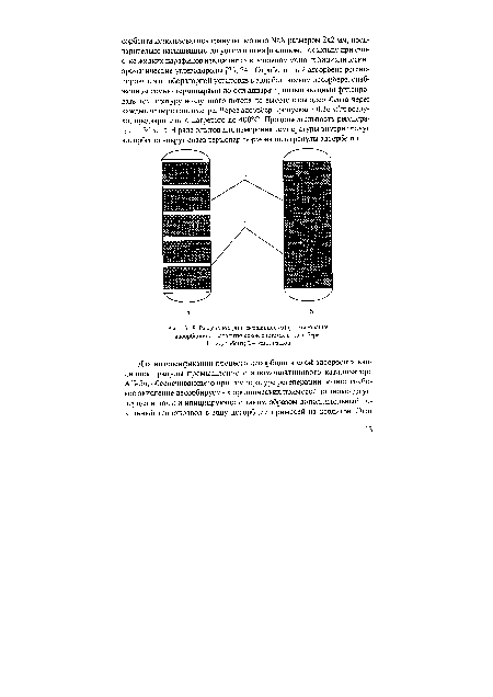 Раздельное (а) и смешанное (б) формирование адсорбционно-каталитической системы в адсорбере