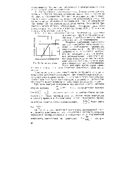 Скорость коагуляции. Зависимость скорости коагуляции коллоидного раствора от концентрации электролита представлена на рис. 35. При малых концентрациях электролита коагуляция не наблюдается, так как адсорбция противоположно заряженных ионов мала и коллоидные частицы обладают достаточным одноименным зарядом, (препятствующим их объединению. Через некоторое время заряд уменьшается и между частицами начинают действовать силы притяжения.