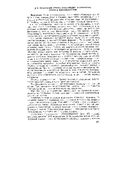 Водоросли. Термин водоросли охватывает обширную группу организмов, относящуюся к низшим растениям, содержащим хлорофилл и имеющую примитивное строение тела, не расчлененное на стебель, листья и корень, как у высших растений. Из-за наличия в них хлорофилла, зеленого пигмента, они окрашены в зеленый цвет. Но в некоторых случаях этот цвет искажается от присутствия в клетках добавочных пигментов, таких, например, как; фикоциан (синего цвета), фикоэритрии (красного цвета), каротин (оранжевый), ксантофилл (желтый) и др. В зависимости от количества тех или иных пигментов водоросли имеют различные окраски.