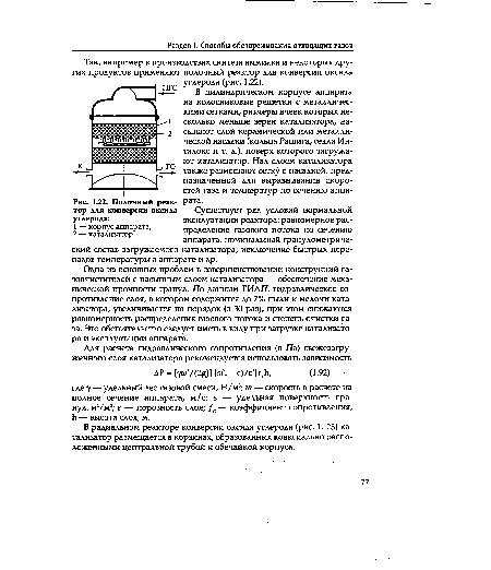 Полочный реактор для конверсии оксида углерода