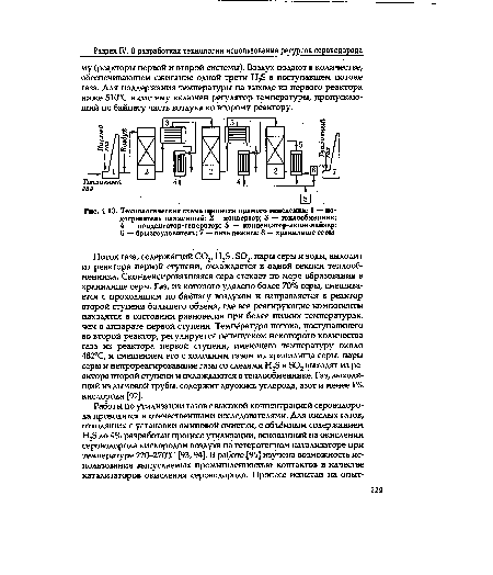 Технологическая схема процесса прямого окисления
