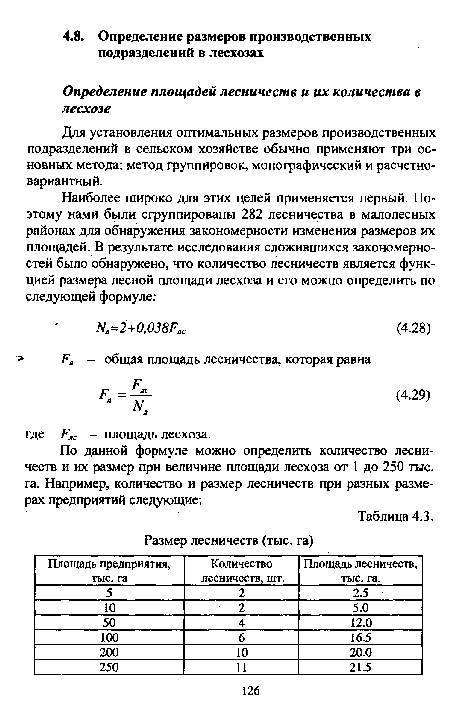 Площадь предприятия, тыс. га Количество лесничеств, шт. Площадь лесничеств, тыс. га.