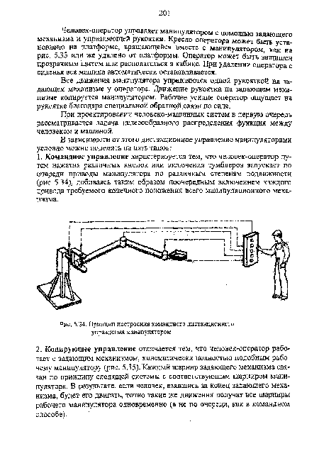 Схема управления роботом манипулятором