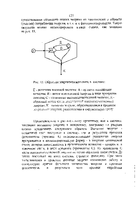 Обратная энергетическая связь в системе