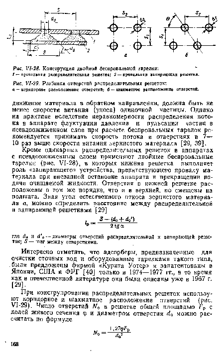 У1-29. Разбивка отверстий распределительных решеток