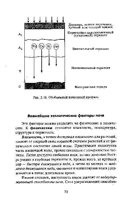 Обобщенный почвенный профиль