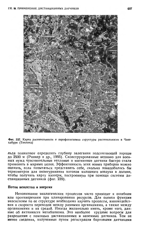 Карта растительности и аэрофотосъемка структуры растительности в Чант-хабури (Таиланд)