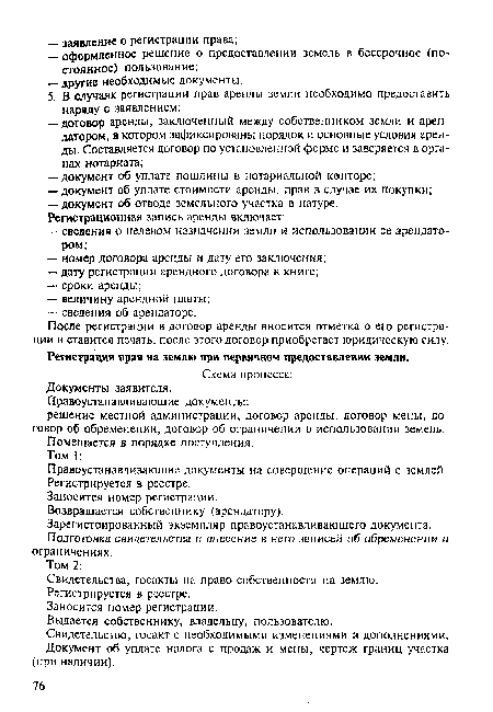 Зарегистрированный экземпляр правоустанавливающего документа. Подготовка свидетельства и внесение в него записей об обременении и ограничениях.