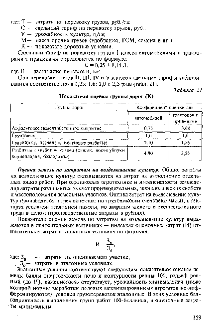К — показатель дорожных условий.