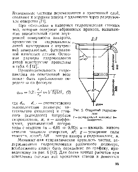 Песколовка тангенциальная схема