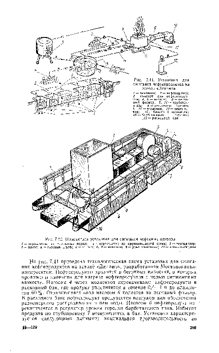 Установка для сжигания нефтепродуктов на заводе «Динамо»
