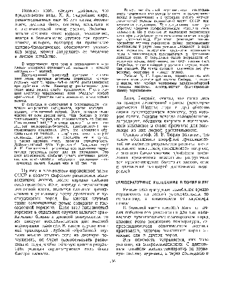 Акад. Гедройц считал, что наши леса на солодях лесостепной полосы (некоторые древостой Шипова леса и др.) обязаны своим существованием процессу, при котором почвы, бывшие некогда солонцеватыми, деградируя, обеднели натрием в поглощающем комплексе и стали пригодны для поселения на них лесной растительности.