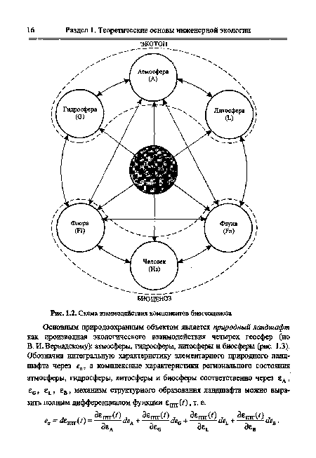 Компоненты биогеоценоза схема