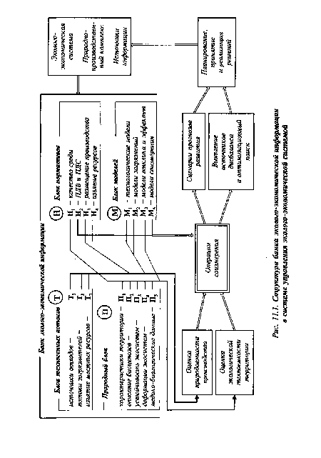 Структура банка эколого-экономической информации в системе управления эколого-экономической системой