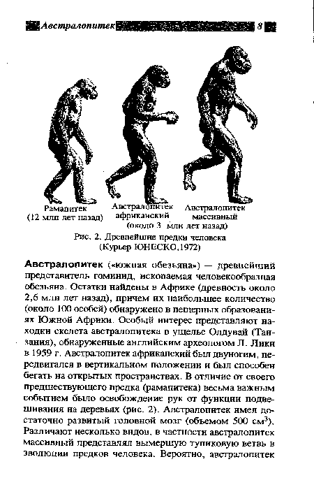 Древнейшие предки человека (Курьер ЮНЕСКО, 1972)