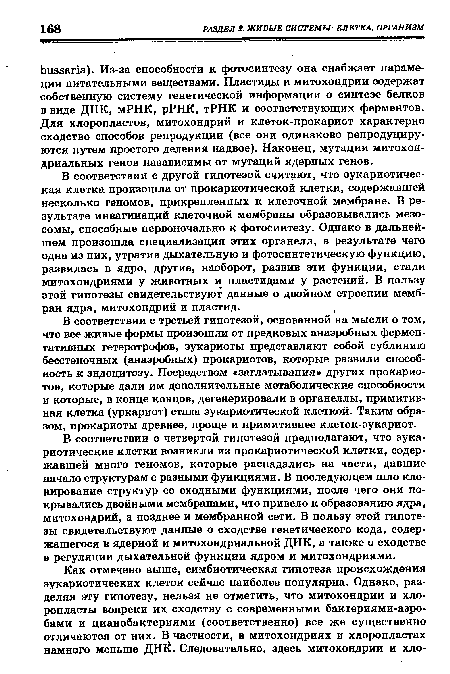 В соответствии с третьей гипотезой, основанной на мысли о том, что все живые формы произошли от предковых анаэробных ферментативных гетеротрофов, эукариоты представляют собой сублинию бесстеночных (анаэробных) прокариотов, которые развили способность к эндоцитозу. Посредством «заглатывания» других прокариотов, которые дали им дополнительные метаболические способности и которые, в конце концов, дегенерировали в органеллы, примитивная клетка (уркариот) стала эукариотической клеткой. Таким образом, прокариоты древнее, проще и примитивнее клеток-эукариот.