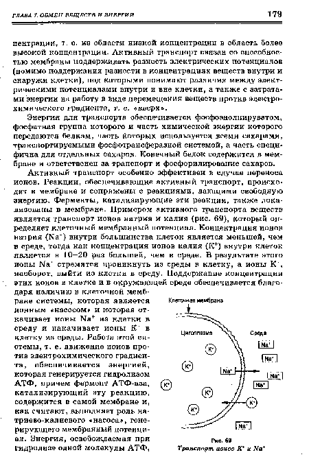 Энергия для транспорта обеспечивается фосфоэнолпируватом, фосфатная группа которого и часть химической энергии которого передаются белкам, часть которых используется всеми сахарами, транспортируемыми фосфотрансферазной системой, а часть специфична для отдельных сахаров. Конечный белок содержится в мембране и ответственен за транспорт и фосфорилирование сахаров.