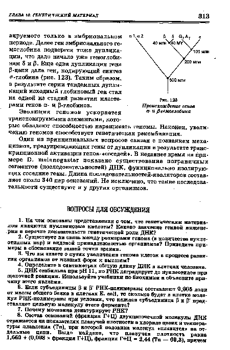 Эволюция геномов ускоряется транспозируемыми элементами, которые обладают способностью наращивать геномы. Наконец, увеличению геномов способствует генетическая рекомбинация.