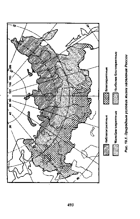 Природные условия жизни населения России
