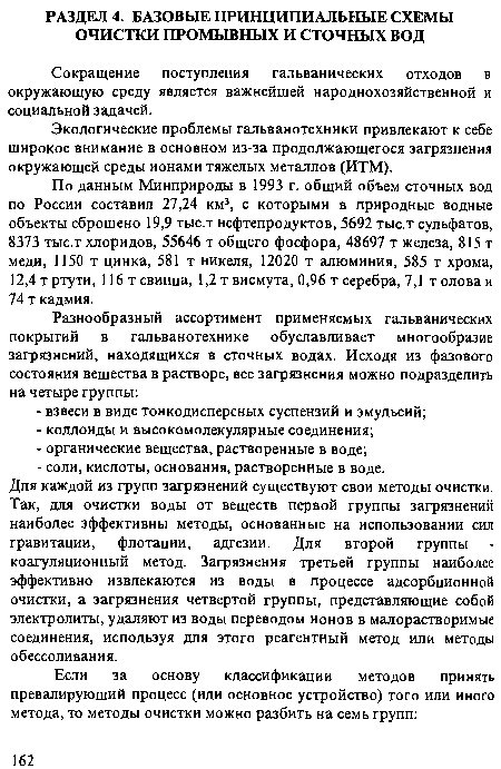 Экологические проблемы гальванотехники привлекают к себе широкое внимание в основном из-за продолжающегося загрязнения окружающей среды ионами тяжелых металлов (ИТМ).