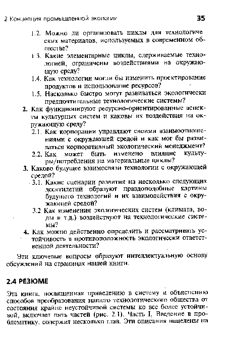 Эти ключевые вопросы образуют интеллектуальную основу обсуждений на страницах нашей книги.