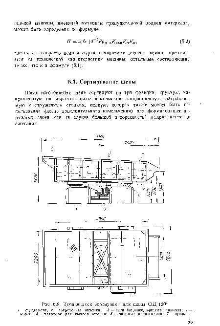 Качающаяся сортировка для щепы СЩ-120