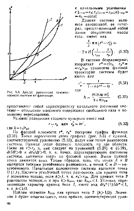 Анализ равновесия газожидкостной системы во флотаторе.