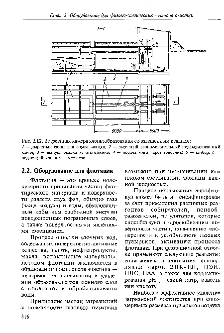 Встроенная камера хлопьеобразования со взвешенным осадком