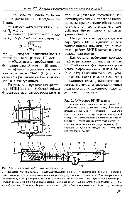 Тонкослойный отстойник-флотатор