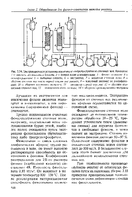 Экстракционная установка извлечения нитропродукгов из сточных вод бензолом