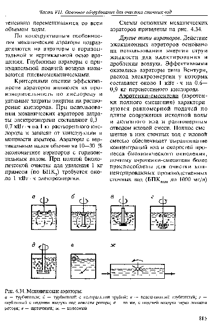 Механические аэраторы