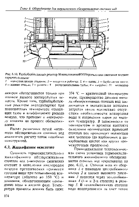 Турбобарботажный реактор МосводоканалНИИпроекта для сжигания жидких горючих отходов