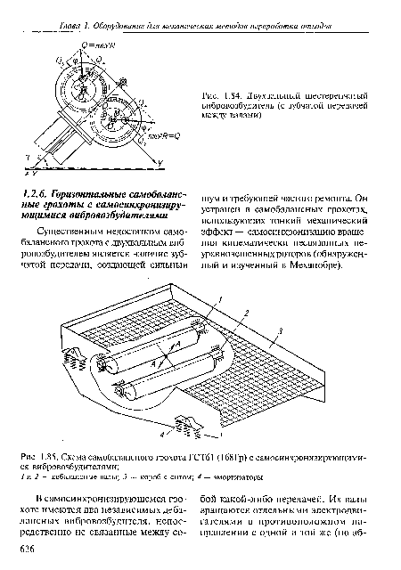 Двухвальный шестеренчатый вибровозбудитель (с зубчатой передачей между валами)